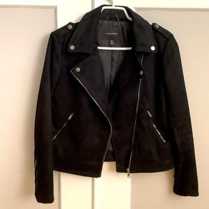 Banana Republic Vegan Suede Moto Jacket
